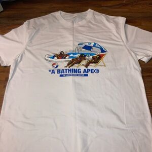 A Bathing Ape White Short Sleeve Tee